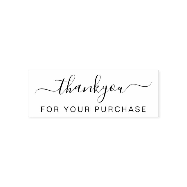 Elegant Business Thank You Self-inking Stamp (Design)