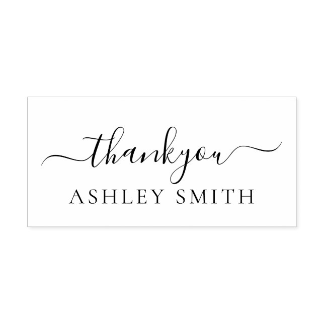 Elegant Business Thank You Self-inking Stamp (Design)
