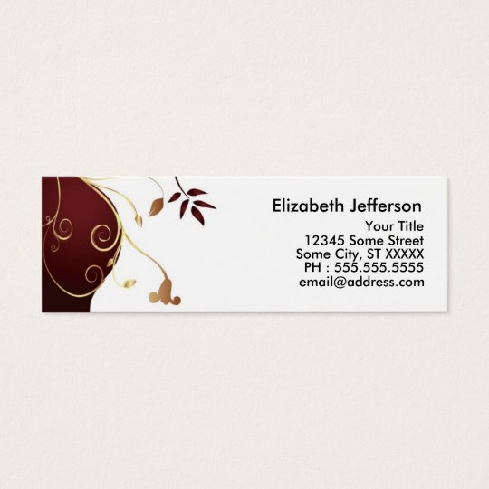 Elegant Businesscard Mini Business Card