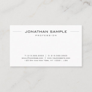Elegant Businesscards Modern Business Card Simple