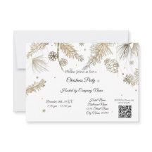 Elegant Bussines Christmas Party Invitation