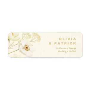 Elegant Butter yellow botanical modern wedding 