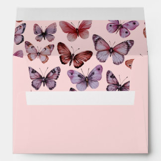 Elegant Butterflies Baby Bridal Shower CUSTOM Envelope