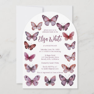 Elegant Butterflies Bridal Shower CUSTOM Arch Invitation