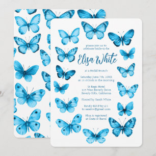 Elegant Butterflies Bridal Shower CUSTOM Invitation