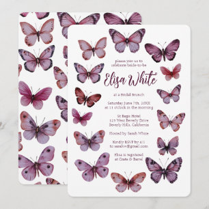 Elegant Butterflies Bridal Shower CUSTOM Invitation