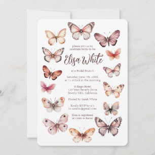 Elegant Butterflies Bridal Shower CUSTOM Invitation