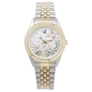 Elegant Butterflies with Lush Foliage Watch