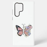 Elegant Butterfly and Floral Design Samsung Galaxy
