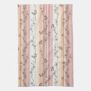 Elegant Butterfly Blossom (12) Tea Towel