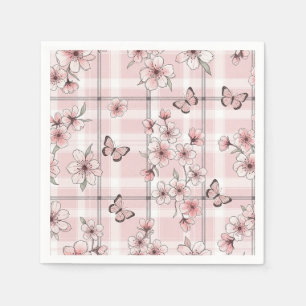 Elegant Butterfly Blossom (2) Napkin