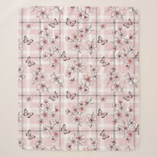 Elegant Butterfly Blossom (2) Sherpa Blanket