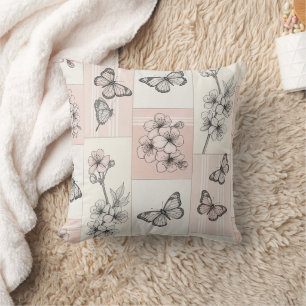 Elegant Butterfly Blossom (5) Cushion