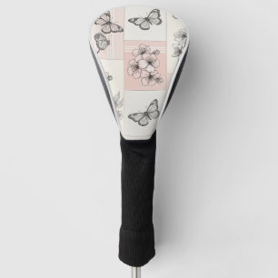 Elegant Butterfly Blossom (5) Golf Head Cover