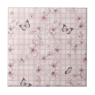 Elegant Butterfly Blossom (7) Tile