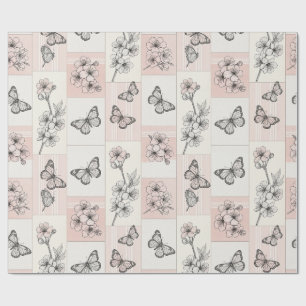 Elegant Butterfly Blossom (8) Wrapping Paper