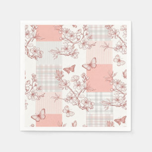 Elegant Butterfly Blossom (9) Napkin