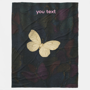 Elegant Butterfly Fleece Blanket