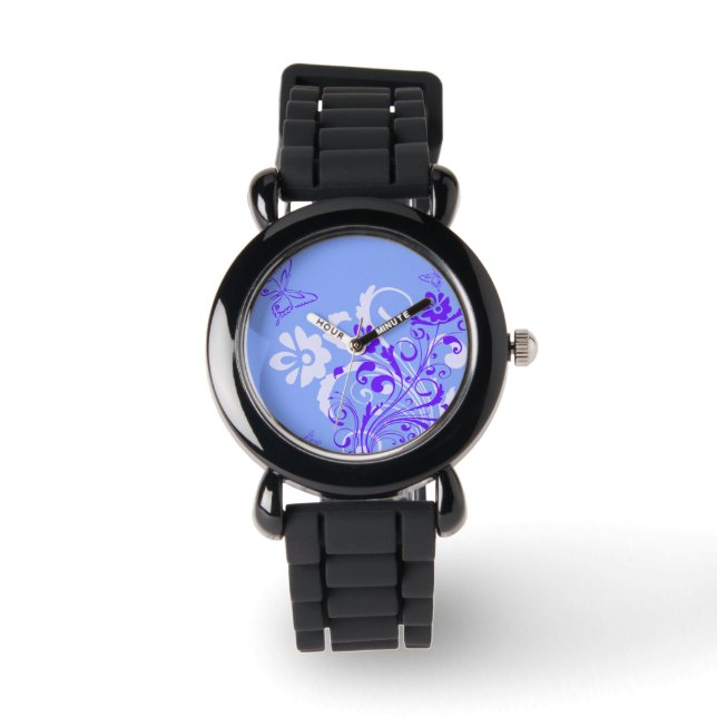 Elegant Butterfly Floral Design Watches (Front)