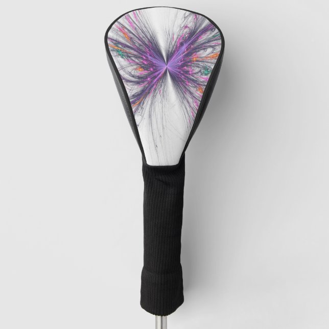 Elegant Butterfly Fractal Golf Head Cover (Front)