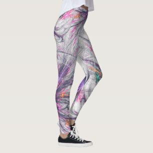 Elegant Butterfly Fractal Leggings