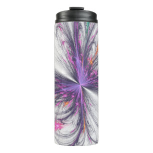 Elegant Butterfly Fractal Thermal Tumbler