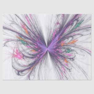 Elegant Butterfly Fractal Tissue Paper