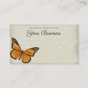 Elegant Butterfly Horizontal Jewellery Display Business Card