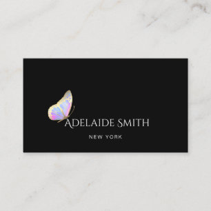 elegant  butterfly logo  business card