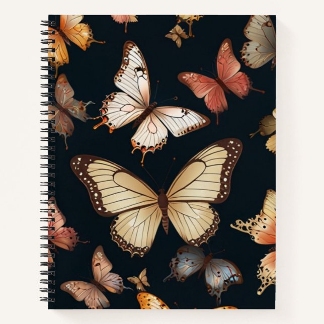 Elegant Butterfly Notebook (Front)