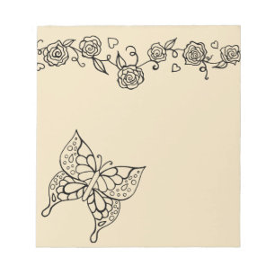 Elegant Butterfly Notepad
