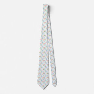 Elegant Butterfly Seamless Print Tie