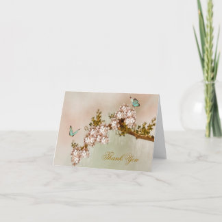 Elegant Butterfly Thank You Card