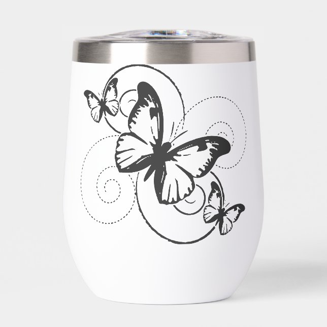 “Elegant Butterfly Water bottle** (Front)