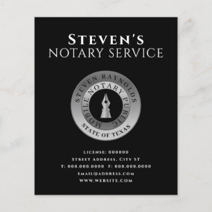 Elegant button stamp sign classy flyer