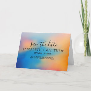 Elegant Buttterfly and Colourful Sunset Design Invitation