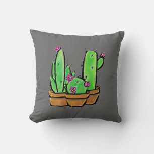 Elegant Cactus cacti succulents Cushion