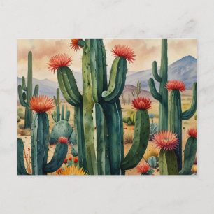 Elegant CACTUS POSTCARD