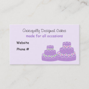 Elegant Cake Business Card