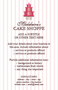 cake business flyers zazzle co uk