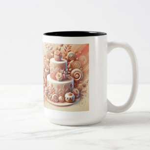 Elegant Cake Designer Two-Tone Coffee Mug