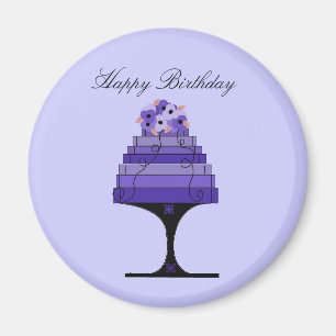 Elegant Cake on a Cake Stand Magnet