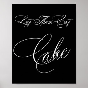 Elegant Cake White Calligraphy   Chic Table Sign