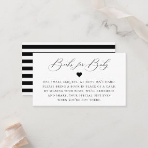 Elegant Calligraphy Book Request Enclosure Card