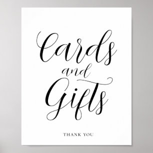 Elegant Calligraphy Cards & Gifts Sign