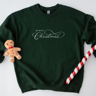Elegant Calligraphy Christmas Sweatshirt