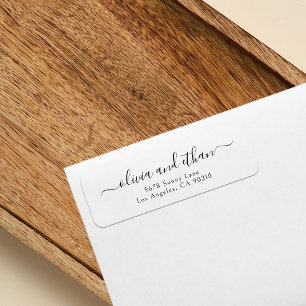 Elegant Calligraphy Classic Return Address