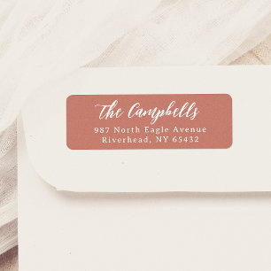 Elegant Calligraphy Classic Typography Terracotta