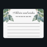 Elegant calligraphy eucalyptus watercolor greens  enclosure card<br><div class="desc">A clean,  soft and simple green teal foliage enclosure card design to bringing elegant serenity to that special day.
part of a collection-
https://www.zazzle.com/collections/watercolor_greenery-119205386772679829</div>