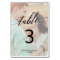 Elegant Calligraphy | Faded Photo Table Number